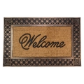 Detail view of the durable rubber border and natural coir fibers on the Welcome doormat - 40*60cm / Christmas Mat-16