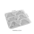Transparante siliconen mal voor haarspelden met wolk- en bloemvormen voor DIY sieraden - Klauwclip patchvorm