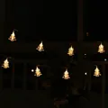 Guirnalda de luces LED blanco cálido pinzas árbol Navidad 2.1m para fotos y decor - Estilo de Clip de Árbol de Navidad / 2,1 Metros