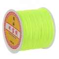 Neon yellow 0.8mm nylon cord for jewelry making and DIY braided bracelets 72# jade thread - Neon Yellow