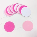 Girlande aus Papier in Rosa und Weiß für Geburtstagsfeiern und Hochzeitsdekorationen - Rosarot+Rosa+Weiß
