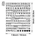 0,5 Zoll schwarze Vinyl-Buchstabenaufkleber mit Zahlen und Symbolen für DIY-Bastelarbeiten - 0,5 Zoll Fettgedrucktes Schreibschrift-Alphabet / Schwarz