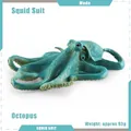 Realistic teal octopus marine animal toy model with detailed suckers and textured surface - Blue-green Octopus (T15685)