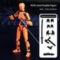Action figure arancione stampata in 3D con 13 giunti mobili e accessori per armi nere - Gen 3 Arancione Nero Con 4 Armi 3 Mani