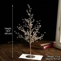 Goldener 48 cm Deko-Weihnachtsbaum aus Acrylkristall mit stabilem Glitzersockel - 48cm/175g / 48CM Gold Glitzer Baum