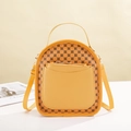 Zaino giallo senape con motivo floreale vintage e spallacci regolabili - Giallo