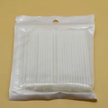 Confezione da 100 micro pennelli bianchi monouso per extension ciglia in busta - Bianco