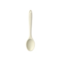 Cucharón de silicona beige resistente al calor con mango y agujero para colgar - Cuchara para Ensalada / Blanco Roto