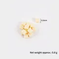 0,8 cm crèmegele suikerklontjes voor DIY-taartdecoratie en het maken van sieraden - 0.8cm - Lichtgeel