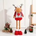 Standing reindeer plush doll with silver sequins and Merry Christmas embroidery - Christmas Reindeer
