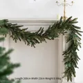 Ghirlanda natalizia in PE da 200cm con eucalipto per decorazione del camino di casa - Stile A (Eucalipto)