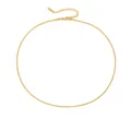 Minimalist gold stainless steel snake bone chain necklace with lobster clasp and extension - 1.5mm/38+5cm / Gold (YX15665)