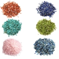Mischung aus unregelmäßigen bunten Naturkristall-Steinen für DIY-Schmuckherstellung - 100g pro Beutel / Türkis
