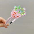 Serre-tête fraise rose perlé pour filles avec décorations de fruits faites à la main - Serre-tête fraise rose