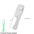 Detail view of silicone comb mold for DIY resin art with size dimensions of 21.7x6.2x0.6cm - Long Handle Comb