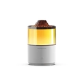 Mini volcano lava aromatherapy humidifier with orange LED flame light and USB power - 31-RGB Gradient-White