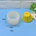 Silicone wave mold for bread bear toast cake, size 5.8x8.5cm, weight 201g - Wavy Pudding (5)