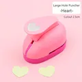 Pink large heart-shaped paper puncher for DIY crafts, creating 2.5cm heart cutouts - Large Heart