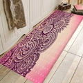 Tappeto da cucina lungo in flanella con motivo mandala viola e pois rosa - 40x60cm / Patchwork Rosa Viola Stile 3