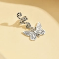Détail d'un pendentif papillon en alliage argenté pour la décoration des tresses dreadlocks - 1# Papillon