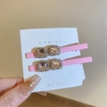 Y2K silver star hair clip set with pink square crystals and shimmering rhinestones - 10# Pink Rectangle Crystal Hair Clip