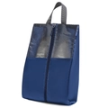 Borsa porta scarpe da viaggio blu scuro impermeabile con rete e manico resistente - Blu navy