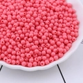 Bulk 4mm pink acrylic candy-colored round beads for DIY handmade bracelet making - 10g/Pack (4mm, Hole 1mm) / Rose Red