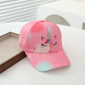 Ricamo dettagliato di unicorno e stelle su cappellino da baseball rosa per bambini - 54cm 3-8 Anni / Occhi Chiusi - Stella Rosa Scuro