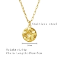 Gouden roestvrijstalen ketting met 16mm stervormige hanger en ovale schakelketting - Goud