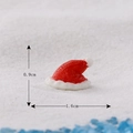 Miniatur Weihnachts mütze Harz Ornament für Landschaften, 0.9cm x 1.6cm Abmessungen - Nr. 8 Weihnachtsmütze