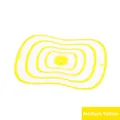 Medium yellow flexible plastic cutting board featuring a lemon slice ripple design - Medium / Yellow