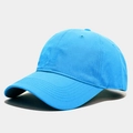 Detail of the sky blue quick-dry baseball cap showing durable stitching and breathable fabric - Adjustable / Lake Blue