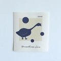 Absorbent cellulose sponge cloth with cute blue goose print and fiber texture - Blue Goose