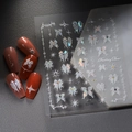 Pegatinas de uñas con lazos iridiscentes, motivos de estrellas y purpurina láser brillante - Lazo Iridiscente (CO-183)