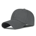 Dunkelgraue Baseballkappe mit Pfeil-Patch und verstellbarem Klettverschluss - Grau