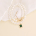 Dubbellaagse Parelketting Stijl (2#)