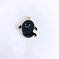 Lindo dije de fantasma de esmalte negro con aleación dorada para accesorios de joyería - 1# (Fantasma Negro)