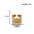 Anello serpente cuore dorato con misure 1,21 cm di larghezza e 1,98 cm di diametro - MN424-Malocchio