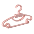 Rosa Kunststoff Kinderkleiderbügel mit Schleife und Haken für Babybekleidung - Sonderangebot / Rosa