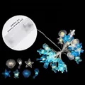 Ocean themed LED string lights featuring shells, seahorses and starfish for home decor - 7 Styles Mixed
