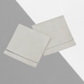 Minimalist light gray square microfiber jewelry pouch with snap button for small items - Flip-top Style / 8*8cm / Light Gray