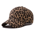 Cappellino da baseball alla moda con stampa leopardata per uomo e donna e visiera curva - Regolabile / Cachi
