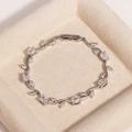 Silver - White Stone