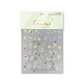 Iriserende schelp nagelstickers met oceaanmotieven van kwallen en zeesterren - to3185 Zeemeermin Kristallen Diamant Laser