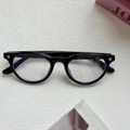 Black cat-eye glasses frame with silver heart accents and blue light blocking lenses - Black Frame Clear Lenses