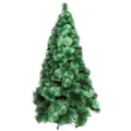 1.8m green pine needle Christmas tree with 208 tips and a black stand base - 180cm Pine Needle Tree
