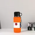 800ML orange 316 stainless steel vacuum flask with handle and portable carrying strap - 800ML / Orange Yellow