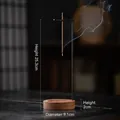 Soporte de incienso de madera de nogal con soporte metálico para aroma y relajación - Tipo 3 / Madera Oscura