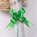 Emerald green gift bow with gold edges for festive packaging and holiday gift wrap - Green with Gold Trim