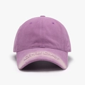 Distressed purple cotton baseball cap featuring ONE DAY 3D embroidery and vintage finish - Adjustable / Purple